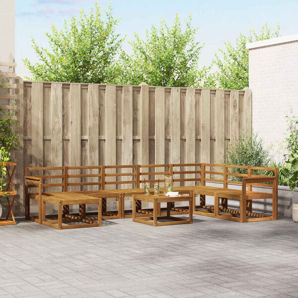 vidaXL &Sigma;&epsilon;&iota;&rho;ά &Kappa;&alpha;&nu;&alpha;&pi;έ &Epsilon;&xi;&omega;&tau;&epsilon;&rho;&iota;&kappa;&omicron;ύ 9 pcs &Phi;&upsilon;&sigma;&iota;&kappa;ό &Sigma;&tau;&epsilon;&rho;&epsilon;ό &Xi;ύ&lambda;&omicron; &Alpha;&kappa;&alpha;&kappa;ί&alpha;&sigmaf;