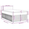 vidaXL Κρεβάτι Boxspring με Στρώμα Σκούρο Πράσινο 120x200εκ. Βελούδινο