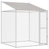 vidaXL Κλουβί σκύλου 200 x 200 x 258 εκ Χάλυβας και PE