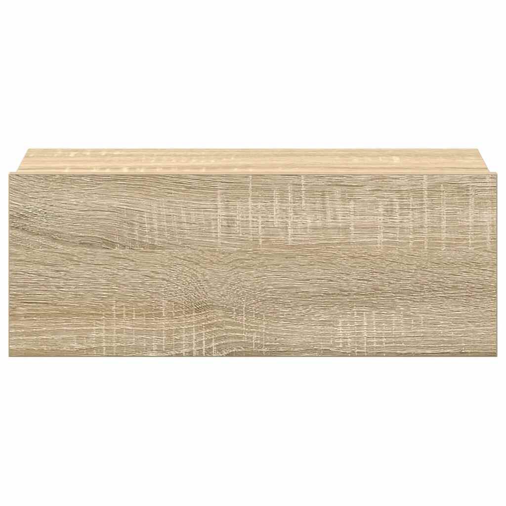 vidaXL Κομοδίνο Κρεμαστό Sonoma Δρυς 40x30x15 εκ. από Επεξ. Ξύλο