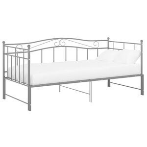 vidaXL &Pi;&lambda;&alpha;ί&sigma;&iota;&omicron; &gamma;&iota;&alpha; &Kappa;&alpha;&nu;&alpha;&pi;έ - &Kappa;&rho;&epsilon;&beta;ά&tau;&iota; &Gamma;&kappa;&rho;&iota; 90 x 200 &epsilon;&kappa;. &Mu;&epsilon;&tau;&alpha;&lambda;&lambda;&iota;&kappa;ό