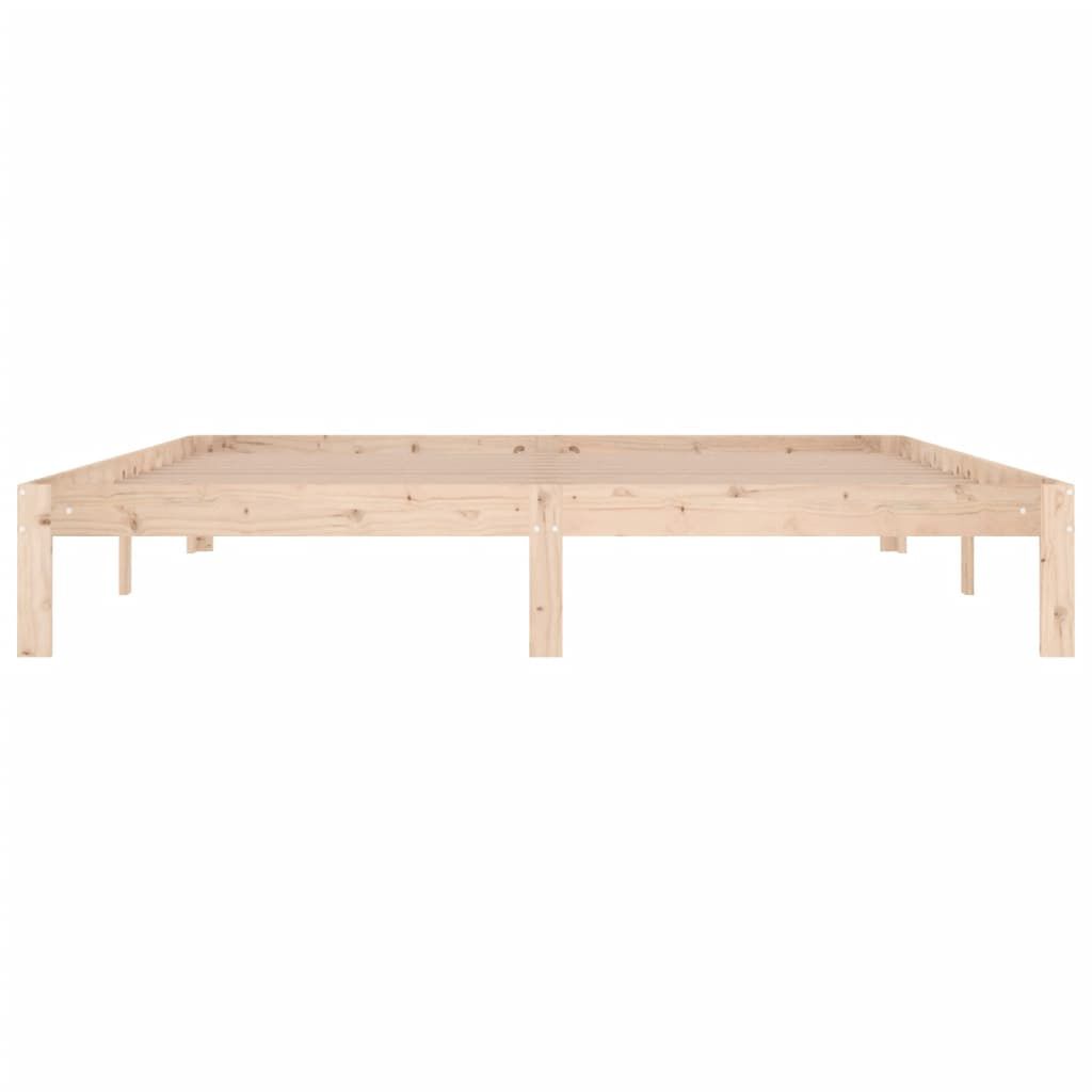 vidaXL Πλαίσιο Κρεβατιού 180 x 200 εκ. Μασίφ Ξύλο Super King Size
