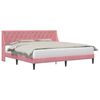 vidaXL &Sigma;&kappa;&epsilon;&lambda;&epsilon;&tau;ό&sigmaf; &Kappa;&rho;&epsilon;&beta;&alpha;&tau;&iota;&omicron;ύ &mu;&epsilon; &kappa;&epsilon;&phi;&alpha;&lambda;ά&rho;&iota; &Rho;&omicron;&zeta; 180 x 200 cm &Beta;&epsilon;&lambda;&omicron;ύ&delta;&omicron;