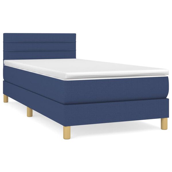 vidaXL &Kappa;&rho;&epsilon;&beta;ά&tau;&iota; Boxspring &mu;&epsilon; &Sigma;&tau;&rho;ώ&mu;&alpha; &Mu;&pi;&lambda;&epsilon; 90x200 &epsilon;&kappa;.&Upsilon;&phi;&alpha;&sigma;&mu;ά&tau;&iota;&nu;&omicron;