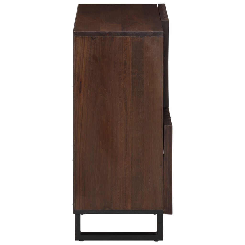 vidaXL Ντουλάπι Καφέ 80x34x75 εκ. από Μασίφ Ξύλο Μάνγκο
