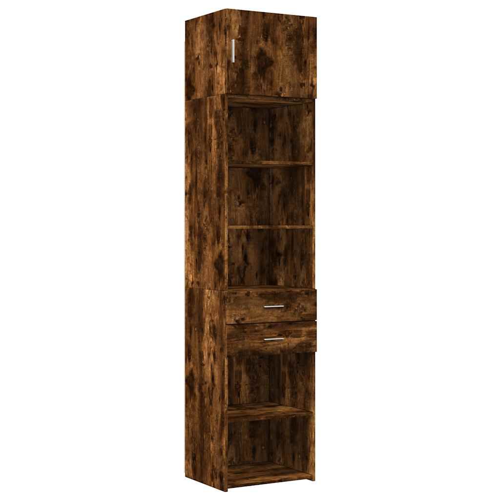 vidaXL Ντουλάπι Αποθήκευσης Στενό Δρυς 50x42,5x225 εκ. Επεξεργ. Ξύλο