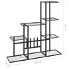 vidaXL Ανθοστήλη Μαύρη 94,5 x 25 x 88 εκ. Μεταλλική