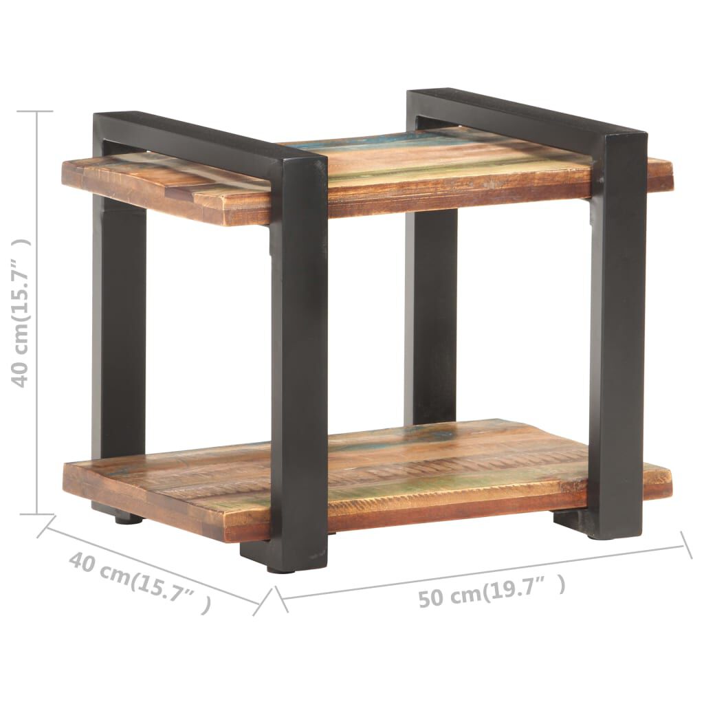 vidaXL Κομοδίνο 50 x 40 x 40 εκ. από Μασίφ Ανακυκλωμένο Ξύλο