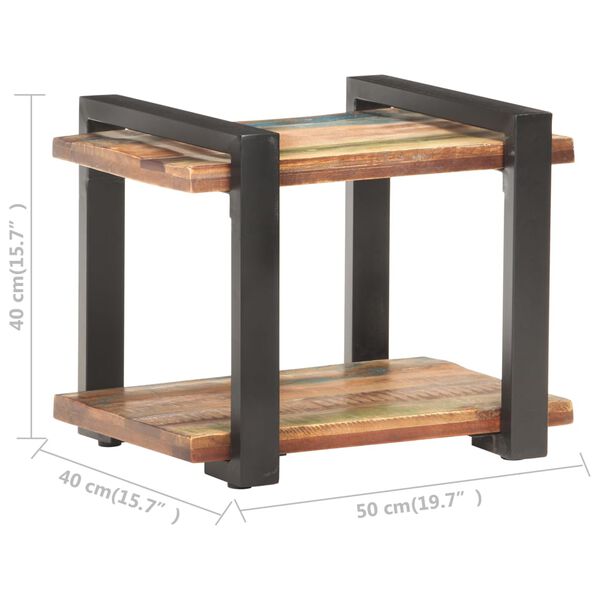 vidaXL Κομοδίνο 50 x 40 x 40 εκ. από Μασίφ Ανακυκλωμένο Ξύλο