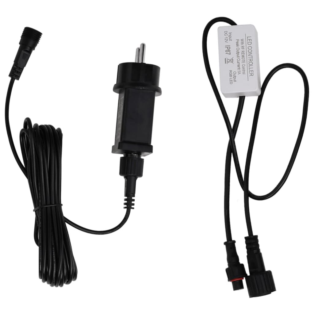 vidaXL Σιντριβάνι Καταρράκτης Πισίνας με RGB LED 30 εκ. Ακρυλικό
