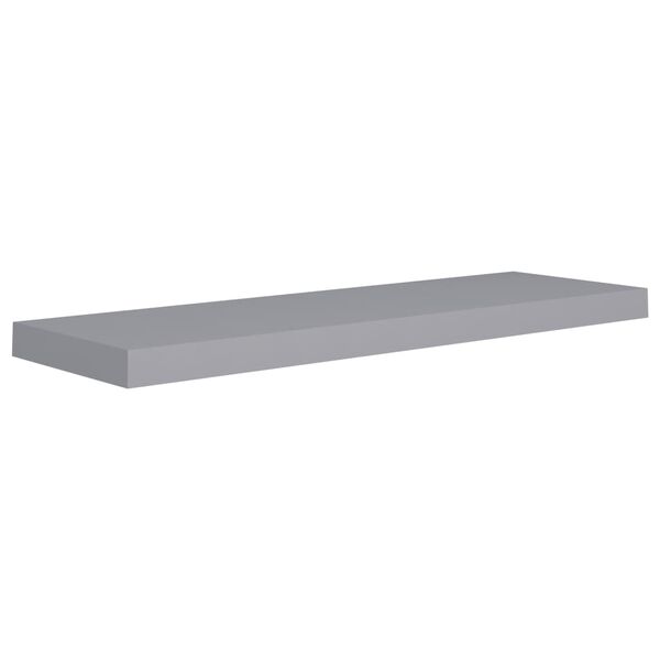 vidaXL Ράφια Τοίχου 2 τεμ. Γκρι 80x23,5x3,8 εκ. MDF