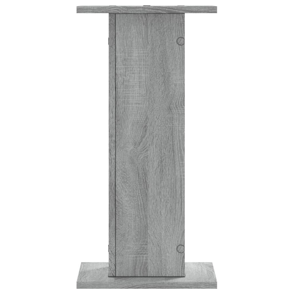 vidaXL Βάσεις Φυτών 2 Τεμ. Γκρι Sonoma 30x30x60 εκ. Επεξεργασμένο Ξύλο