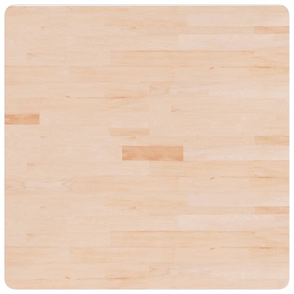 vidaXL Επιφάνεια Τραπεζιού Τετράγωνη 80x80x4 εκ. Μασίφ Ξύλο Δρυς