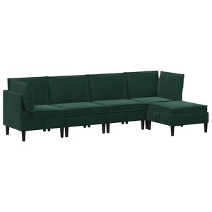 vidaXL &Sigma;&epsilon;&tau; &Epsilon;&pi;ί&pi;&lambda;&omega;&nu; &Sigma;&alpha;&lambda;&omicron;&nu;&iota;&omicron;ύ &mu;&epsilon; &mu;&alpha;&xi;&iota;&lambda;ά&rho;&iota; 5 pcs &Sigma;&kappa;&omicron;ύ&rho;&omicron; &Pi;&rho;ά&sigma;&iota;&nu;&omicron; &Beta;&epsilon;&lambda;&omicron;ύ&delta;&omicron;