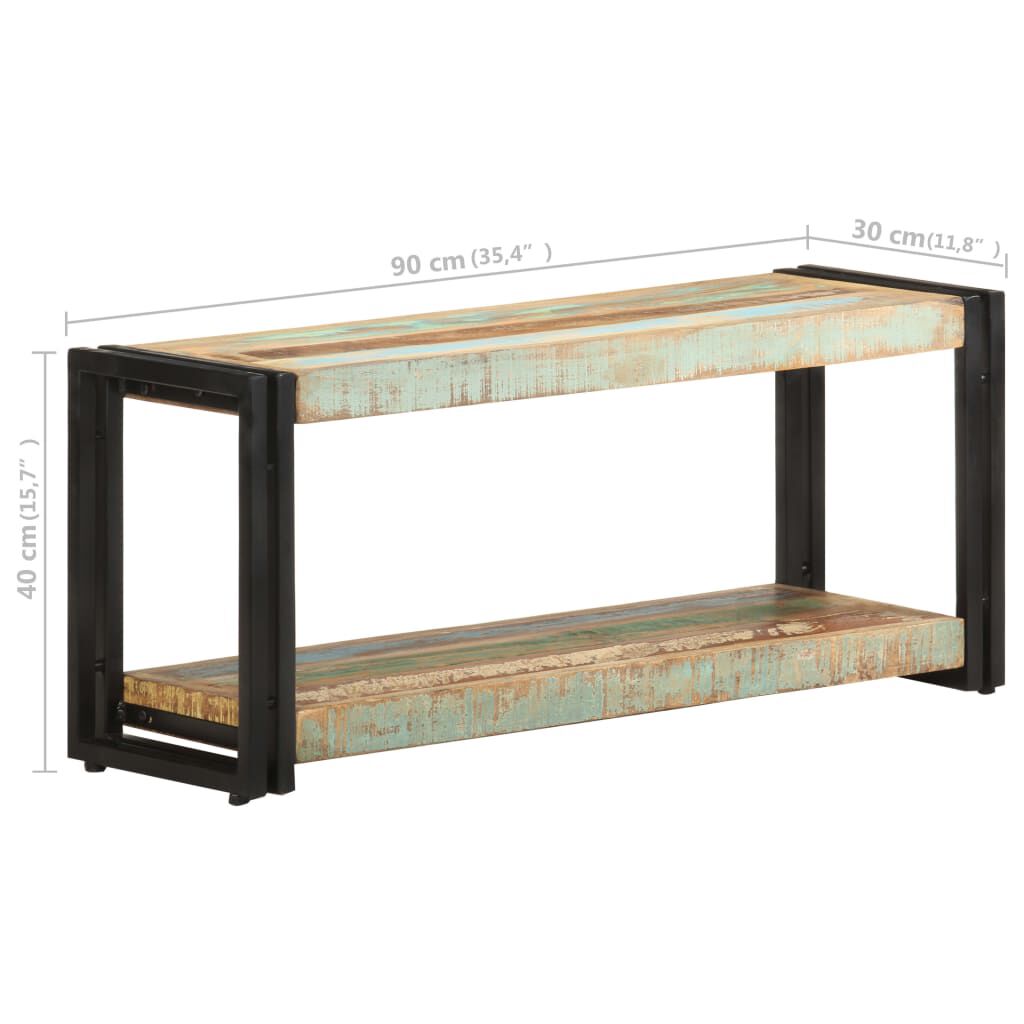 vidaXL Έπιπλο Τηλεόρασης 90 x 30 x 40 εκ. από Μασίφ Ανακυκλωμένο Ξύλο