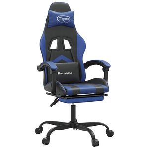 vidaXL &Kappa;&alpha;&rho;έ&kappa;&lambda;&alpha; Gaming &Mu;&alpha;&sigma;ά&zeta; &Upsilon;&pi;&omicron;&pi;ό&delta;&iota;&omicron; &Mu;&alpha;ύ&rho;&omicron;/&mu;&pi;&lambda;&epsilon; &alpha;&pi;ό &Sigma;&upsilon;&nu;&theta;&epsilon;&tau;&iota;&kappa;ό &Delta;έ&rho;&mu;&alpha;