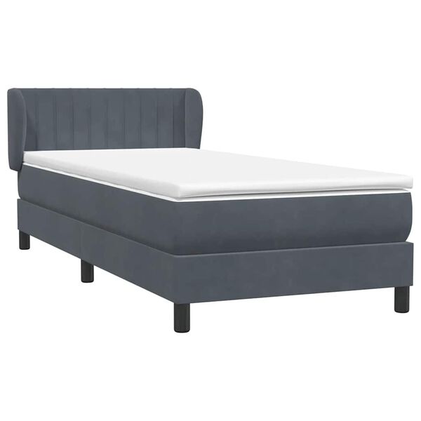 vidaXL Box Spring &Kappa;&rho;&epsilon;&beta;ά&tau;&iota; &mu;&epsilon; &sigma;&tau;&rho;ώ&mu;&alpha; &Sigma;&kappa;&omicron;ύ&rho;&omicron; &gamma;&kappa;&rho;&iota; 80x210 &epsilon;&kappa;. &Beta;&epsilon;&lambda;&omicron;ύ&delta;&iota;&nu;&omicron;