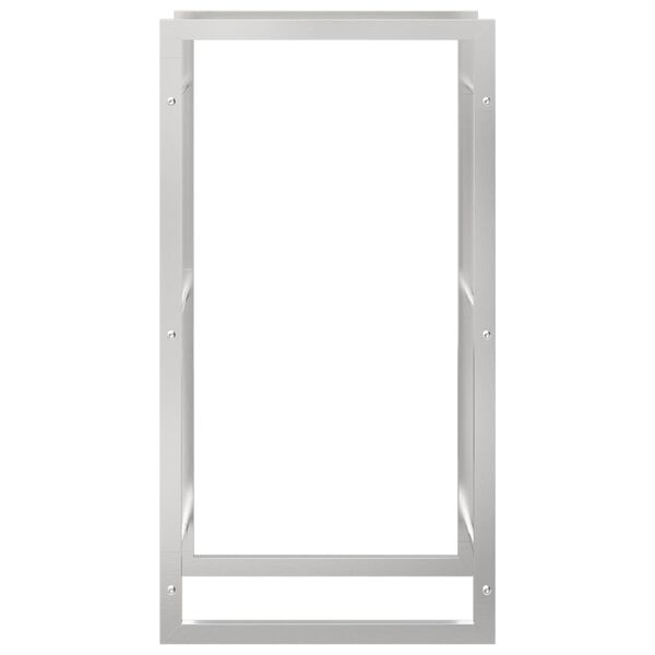 vidaXL Ραφιέρα Καυσόξυλων 50x28x94 εκ. από Ανοξείδωτο ατσάλι