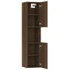 vidaXL Ντουλάπι Μπάνιου Καφέ Δρυς 30x30x130 εκ. Επεξεργασμένο Ξύλο