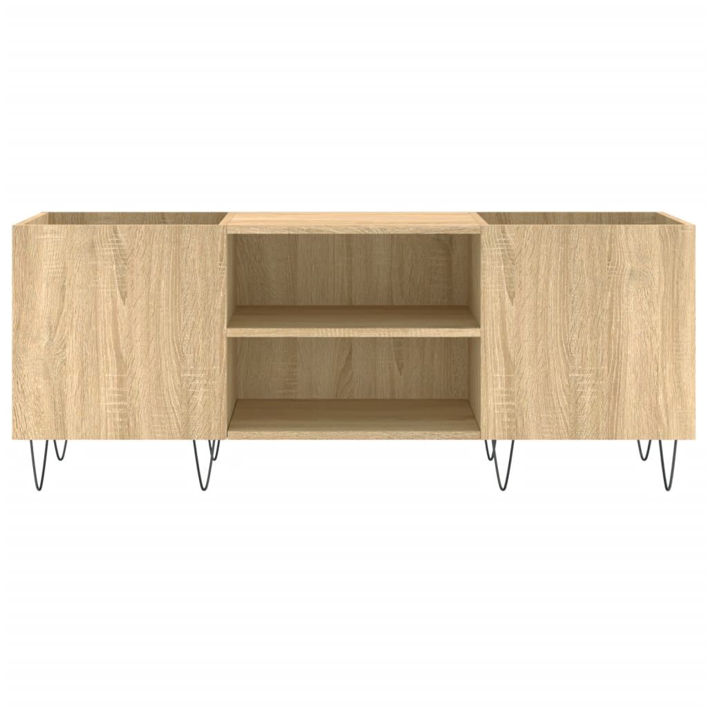vidaXL Δισκοθήκη Sonoma Δρυς 121 x 38 x 48 εκ. από Επεξεργασμένο Ξύλο