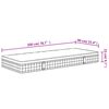 vidaXL Στρώμα με Bonnell Springs Medium 90 x 200 εκ.