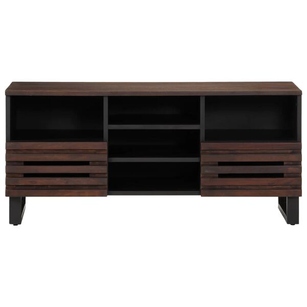 vidaXL Έπιπλο Τηλεόρασης Καφέ 100x34x46 εκ. Μασίφ Ξύλο Μάνγκο