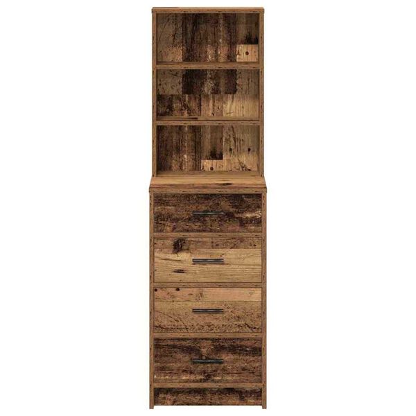 vidaXL Highboard Παλαιό ξύλο 40 x 41 x 135 εκ. Επεξεργασμένο ξύλο