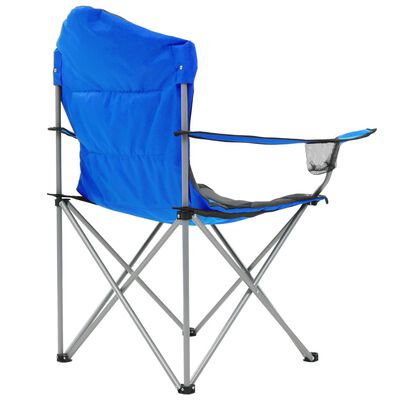 vidaXL Καρέκλες Camping Πτυσσόμενες 2 τεμ. Μπλε 96 x 60 x 102 εκ.