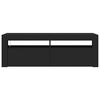 vidaXL Έπιπλο Τηλεόρασης με LED Μαύρο 120x35x40 εκ.