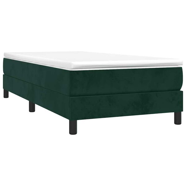 vidaXL &Kappa;&rho;&epsilon;&beta;ά&tau;&iota; Boxspring &mu;&epsilon; &Sigma;&tau;&rho;ώ&mu;&alpha; &Sigma;&kappa;&omicron;ύ&rho;&omicron; &Pi;&rho;ά&sigma;&iota;&nu;&omicron; 90x190 &epsilon;&kappa;. &Beta;&epsilon;&lambda;&omicron;ύ&delta;&iota;&nu;&omicron;