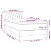 vidaXL &Kappa;&rho;&epsilon;&beta;ά&tau;&iota; Boxspring &mu;&epsilon; &Sigma;&tau;&rho;ώ&mu;&alpha; &Sigma;&kappa;&omicron;ύ&rho;&omicron; &Pi;&rho;ά&sigma;&iota;&nu;&omicron; 100x200&epsilon;&kappa;. &Beta;&epsilon;&lambda;&omicron;ύ&delta;&iota;&nu;&omicron;