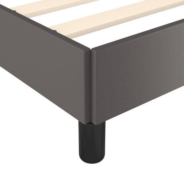 vidaXL Πλαίσιο Κρεβατιού Γκρι 180x200 εκ. από Συνθετικό Δέρμα