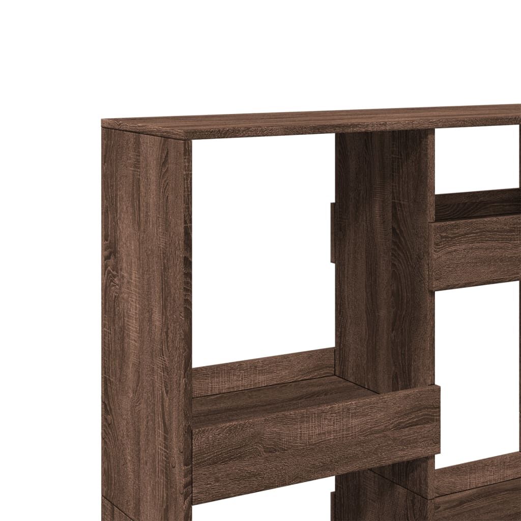 vidaXL Βιβλιοθήκη Καφέ Δρυς 100x33x135 εκ. από Επεξεργασμένο Ξύλο