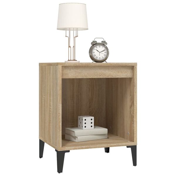 vidaXL Κομοδίνα 2 τεμ. Sonoma Δρυς 40 x 35 x 50 εκ.