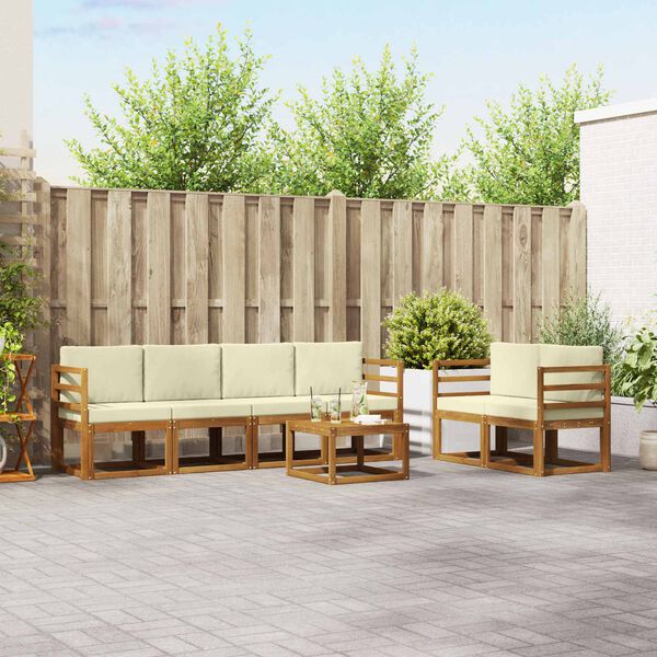 vidaXL &Sigma;&epsilon;&iota;&rho;ά &Kappa;&alpha;&nu;&alpha;&pi;έ &Epsilon;&xi;&omega;&tau;&epsilon;&rho;&iota;&kappa;&omicron;ύ &mu;&epsilon; &mu;&alpha;&xi;&iota;&lambda;ά&rho;&iota; 7 pcs &Phi;&upsilon;&sigma;&iota;&kappa;ό &kappa;&alpha;&iota; &Kappa;&rho;έ&mu;&alpha;