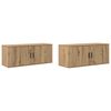 vidaXL &Sigma;&epsilon;&tau; &Beta;&alpha;&theta;&mu;&iota;&delta;&omega;&tau;ώ&nu; &Nu;&tau;&omicron;&upsilon;&lambda;&alpha;&pi;&iota;ώ&nu; &Tau;&eta;&lambda;&epsilon;ό&rho;&alpha;&sigma;&eta;&sigmaf; 2 pcs Artisan Oak