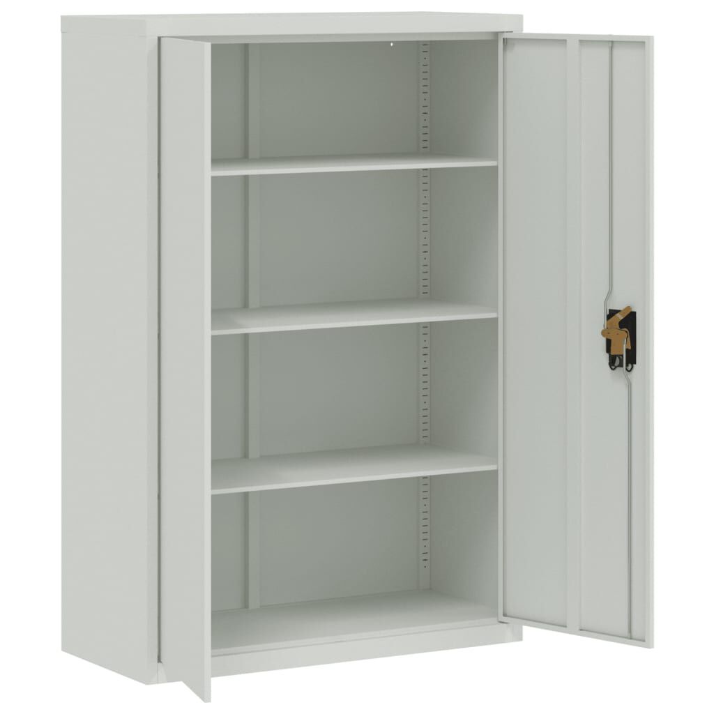 vidaXL Αρχειοθήκη Αν. Γκρι 90 x 40 x 180 εκ. Ατσάλινη