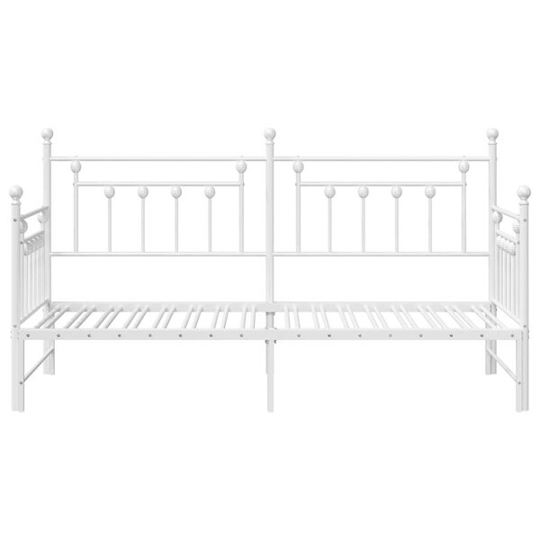 Κρεβάτι Daybed vidaXL 75x190 cm από Ατσάλι σε Λευκό