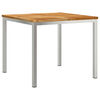 vidaXL Σέτ φαγητού για κήπο 5 pcs Καφέ Μασίφ ξύλο teak