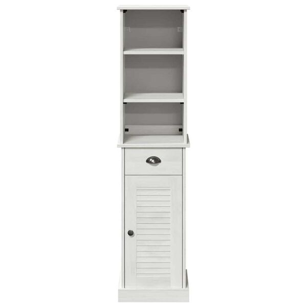 vidaXL Σετ Επίπλων Μπάνιου 2 pcs Καφέ και Λευκό 37 x 34 x 150 εκ