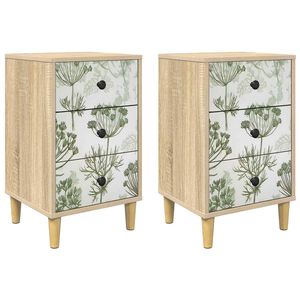 vidaXL &Kappa;&omicron;&mu;&omicron;&delta;ί&nu;&omicron; GOTHA 2 &tau;&mu;&chi;. Sonoma &Delta;&rho;&upsilon;&sigmaf; 36 x 33 x 60 &epsilon;&kappa;
