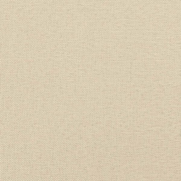 vidaXL Οθωμανικό Κρεβάτι με Στρώματα Κρέμα 200x200cm Ύφασμα