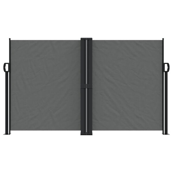 vidaXL Σκίαστρο Πλαϊνό Συρόμενο Ανθρακί 140 x 600 εκ.