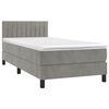vidaXL &Kappa;&rho;&epsilon;&beta;ά&tau;&iota; Boxspring &mu;&epsilon; &Sigma;&tau;&rho;ώ&mu;&alpha; & LED &Alpha;&nu;.&Gamma;&kappa;&rho;&iota; 90x200 &epsilon;&kappa;. &Beta;&epsilon;&lambda;&omicron;ύ&delta;&iota;&nu;&omicron;