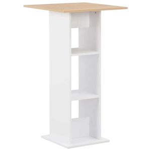 vidaXL &Tau;&rho;&alpha;&pi;έ&zeta;&iota; &Mu;&pi;&alpha;&rho; &Lambda;&epsilon;&upsilon;&kappa;ό / Sonoma &Delta;&rho;&upsilon;&sigmaf; 60 x 60 x 110 &epsilon;&kappa;.