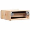 vidaXL Κομοδίνο με συρτάρι Καφέ 39 x 34 x 16.5 εκ. Μασίφ ξύλο πεύκου