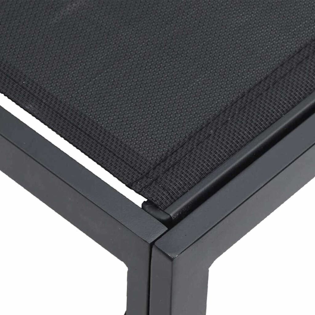 vidaXL Σετ Καναπέ Κήπου με μαξιλάρι 10 pcs Μαύρο Αλουμίνιο