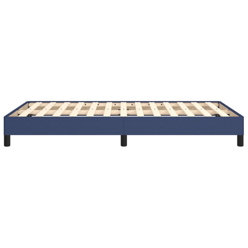 vidaXL Πλαίσιο κρεβατιού χωρίς στρώμα μπλε 120x200cm ύφασμα