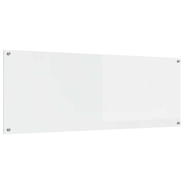 vidaXL Κουζινοκάγκελο Διάφανο 110x40x0.6 εκ Σκληρυμένο Γυαλί