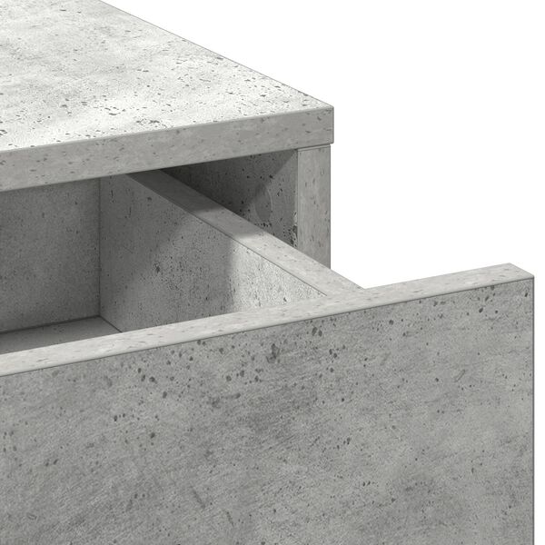vidaXL Τραπέζι περιποίησης με συρτάρι 3 pcs Γκρι 50 x 41 x 135 εκ